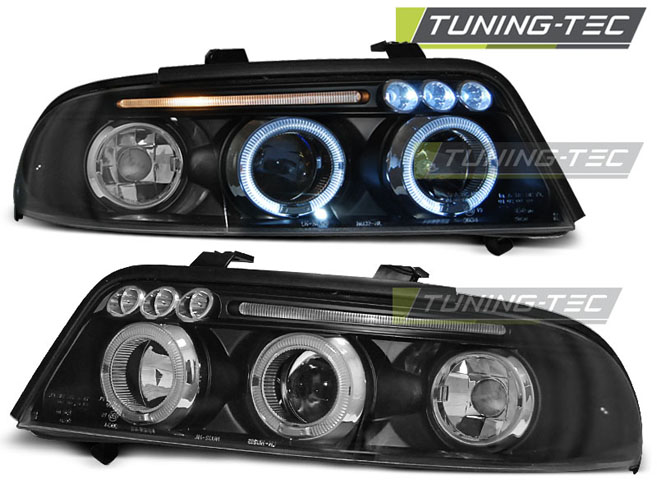Audi A4 B5 99-01 - Přední světla ANGEL EYES - Černá