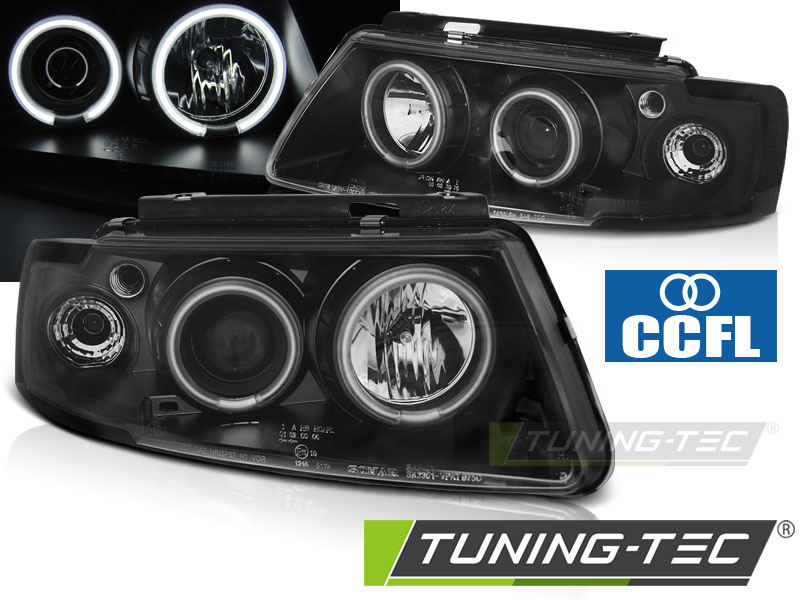 VW Passat B5 3B 96-00 - Přední světla ANGEL EYES CCFL - Černá