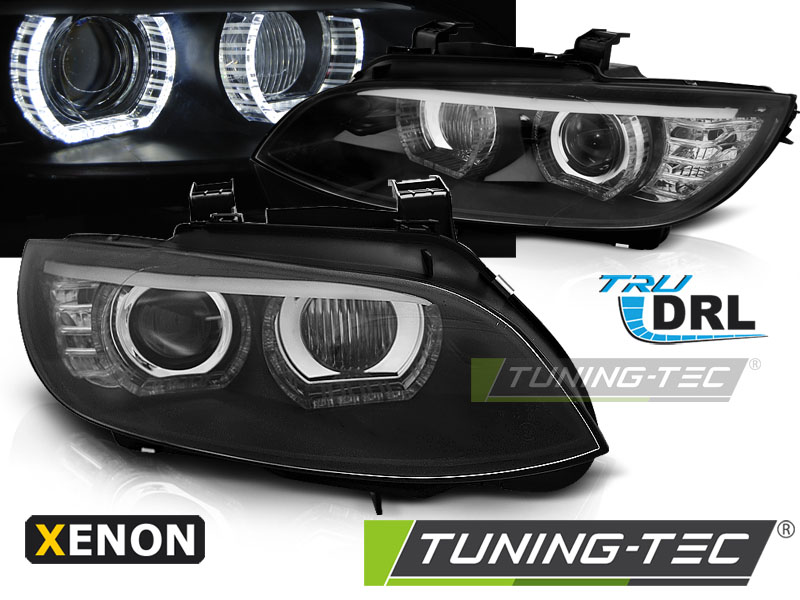 BMW 3 E92/E93 06-10 - Přední světla ANGEL EYES XENON AFS - Černá Coupe/Cabrio