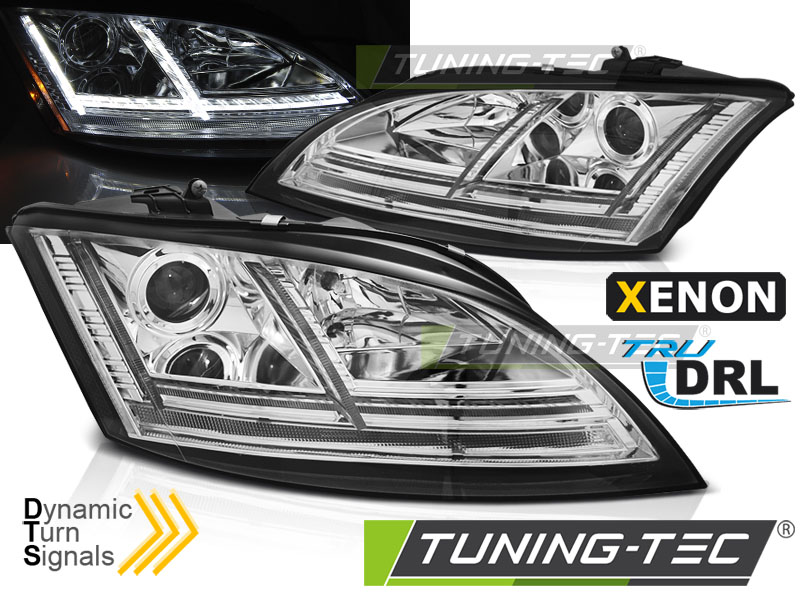 Audi TT 8J 06-10 - Přední světla XENON SEQ DRL LED - Černá