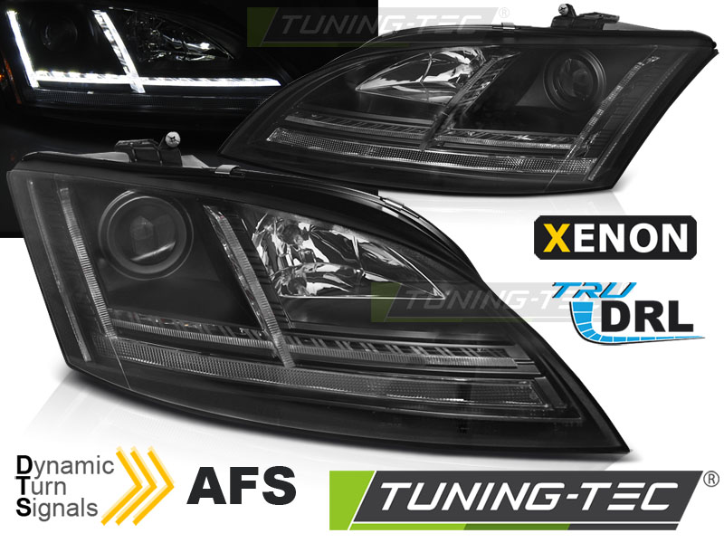 Audi TT 8J 06-10 - Přední světla XENON LED DRL SEQ s AFS - Černá