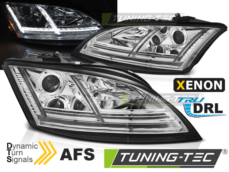 Audi TT 8J 06-10 - Přední světla XENON LED DRL SEQ s AFS - Chromová