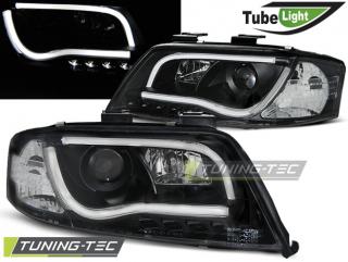 Audi A6 C5 01-04 - Přední světla TUBE LIGHT LED - Černá