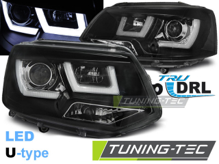 VW T5 10-15 - Přední světla U-LED LIGHT - Černá