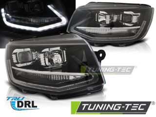 VW T6 15-19 - Přední světla LED TRU DRL - Černá