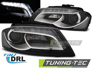Audi A3 8P 08-12 - Přední světla LED TRU DRL - Černá