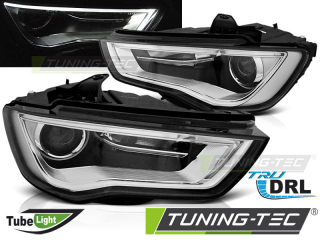 Audi A3 8V 12-16 - Přední světla TUBE LIGHT LED DRL - Černá