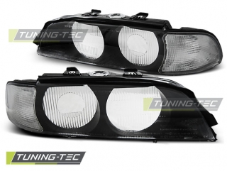 Angel Eyes BMW E39 95-00 xenon D2S kryty světel, černá/bílá